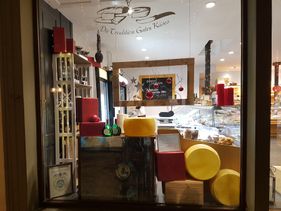 Käse im Schaufenster